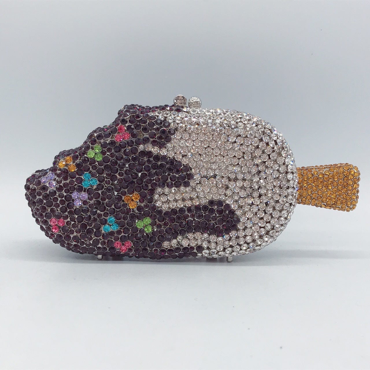 women wedding bridal bling diamond party skull handbag hand rhinestone ice cream clutch popcorn gun purse fish cake evening bags