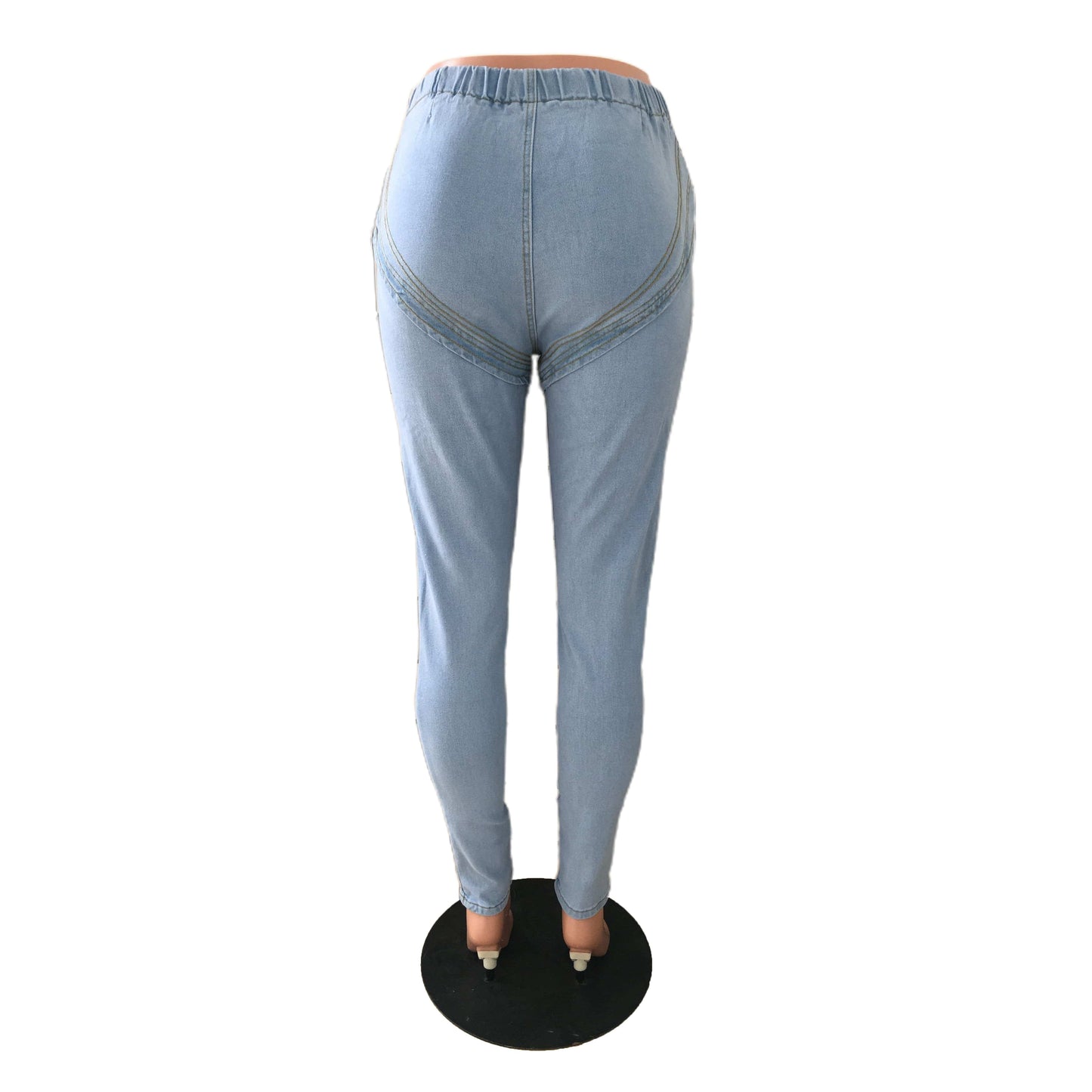 Womens Clothing 2022 Women Clothes Stretch High Waist Zipper Denim Trousers Women's Jeans