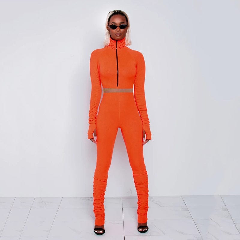 Womens Full Zip-Up Tracksuit Set Long Sleeve Casual Jogging Suits Workout Gym 2 Piece Outfits