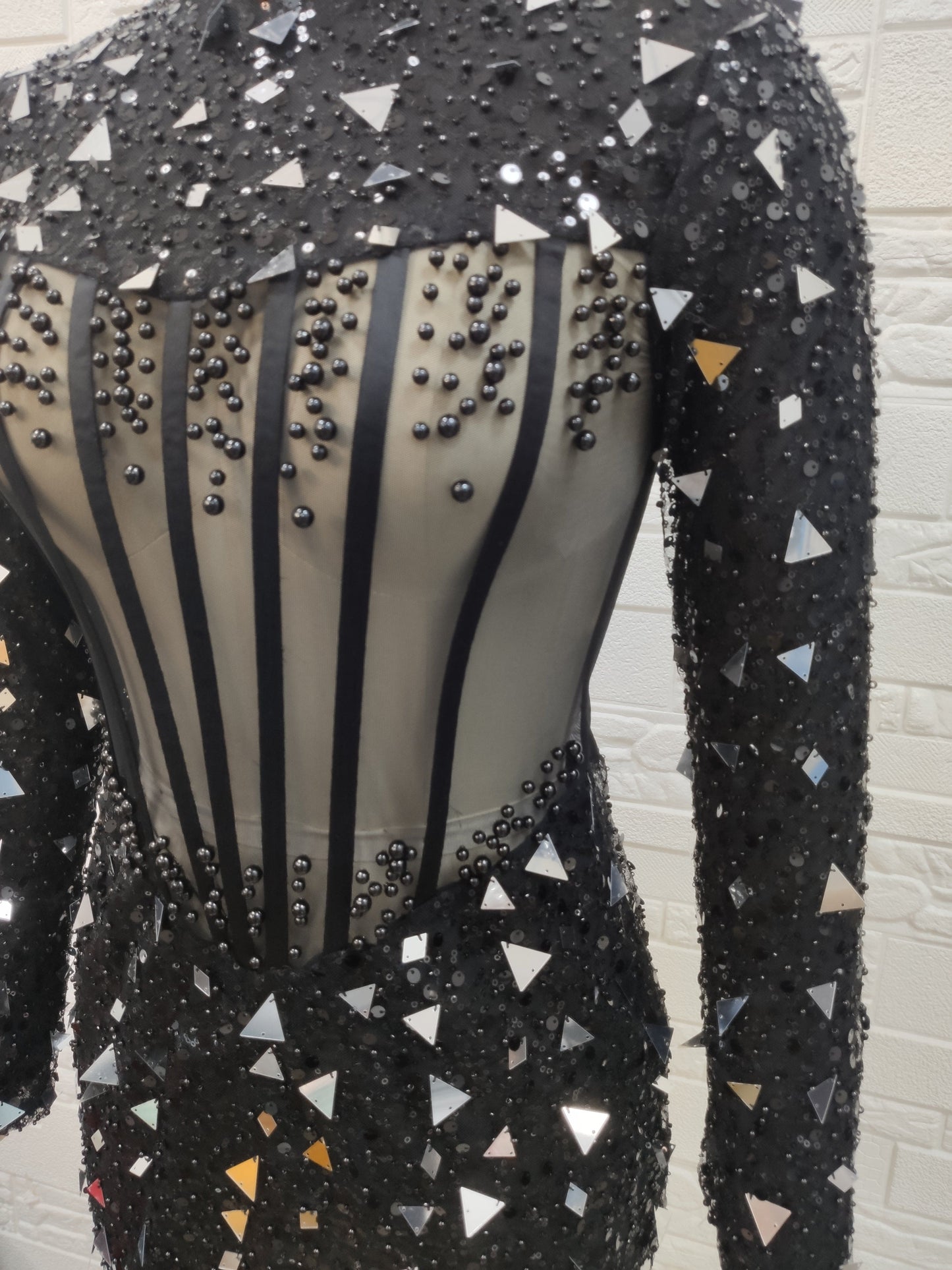 Womens Luxury Clothing 2022 Ladies Hand Beading Celebrity Evening Party Long Sleeve Runway Dresses