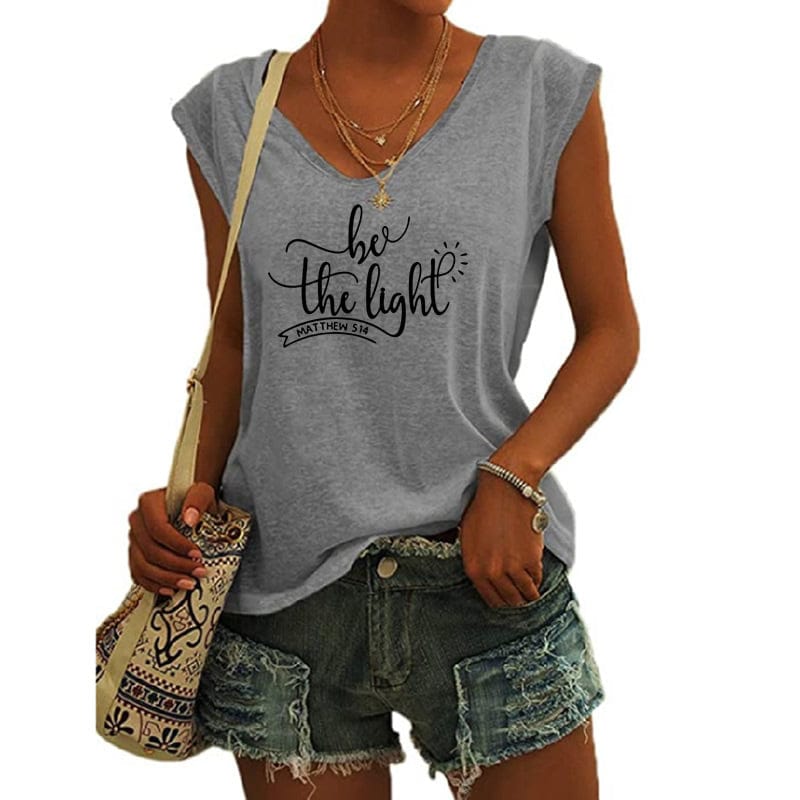XL / Gray faith Jesus shirts for women drop t-shirts american clothing tshirts with tshirt custom logo printed y2k cotton shirt
