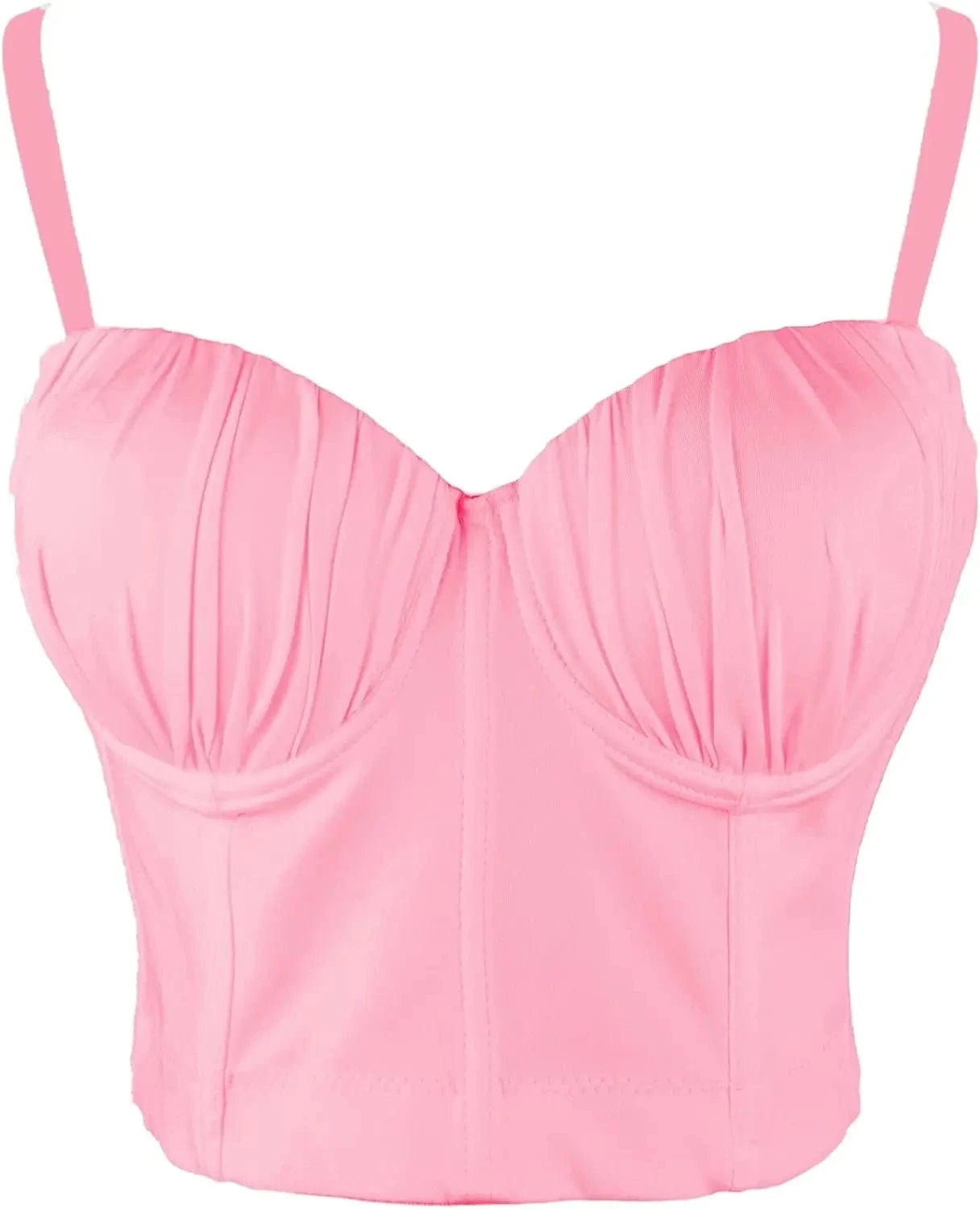 XL / Pink Hot selling fashion corset women's bra party women's half cup sexy corset