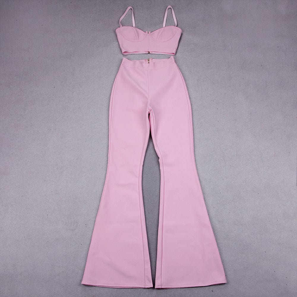 XS / Pink Hot Sales Spring Summer Sport Women Pants Vest With Zippers Solid Color Two Piece Outfits Set