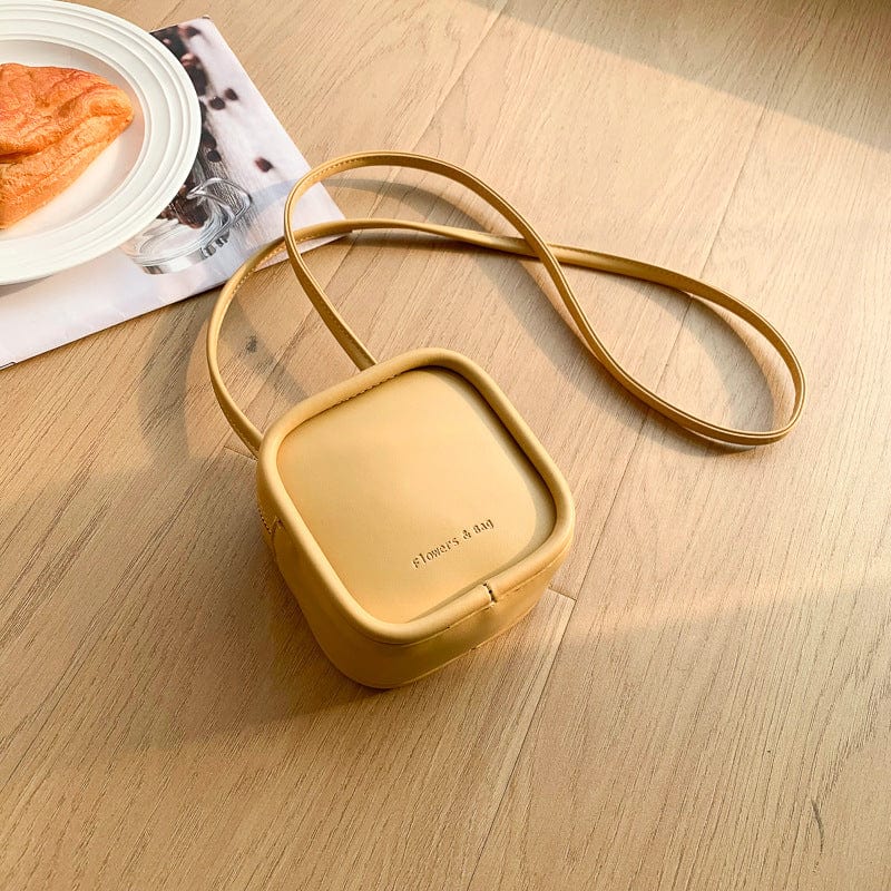 Yellow 2022 Cute Small Handbags for Women Girls Luxury Shoulder Messenger Bags Ladies Mini Hand Bags