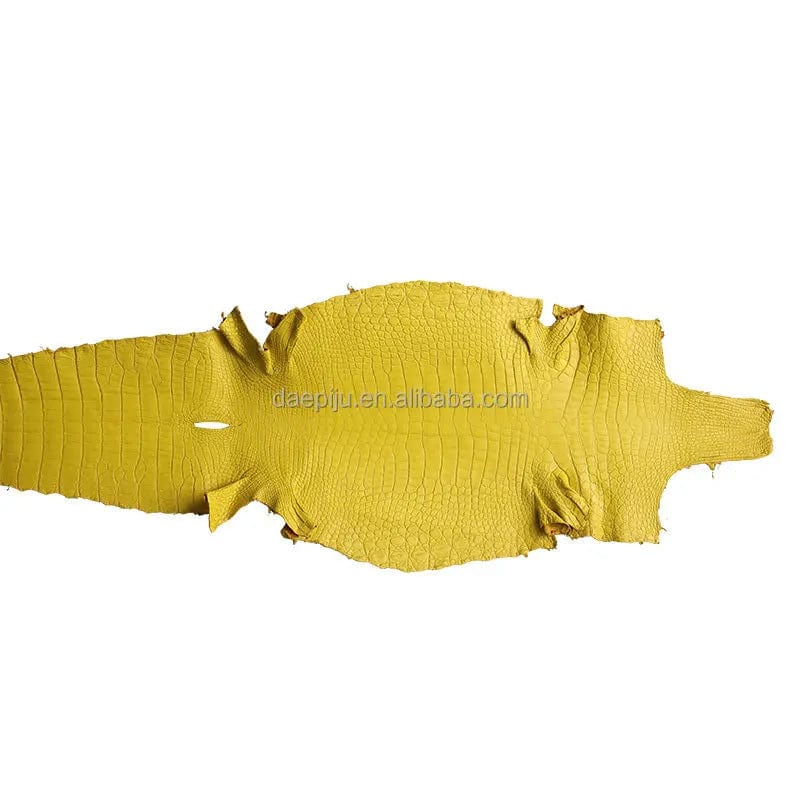 Yellow Crocodile skin leather wallet carteiras de couro masculina billetera de cuero de cocodrilo