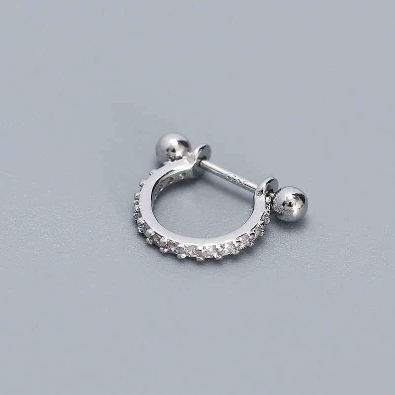 YHE0573 Silver fashion jewelry 925 silver earrings jewelry 18K gold plated sterling silver hoop earrings for women