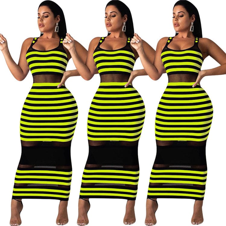 YHSG91557 New arrival fashion clothing sexy long sleeve net yarn women slim Splicing dress dresses