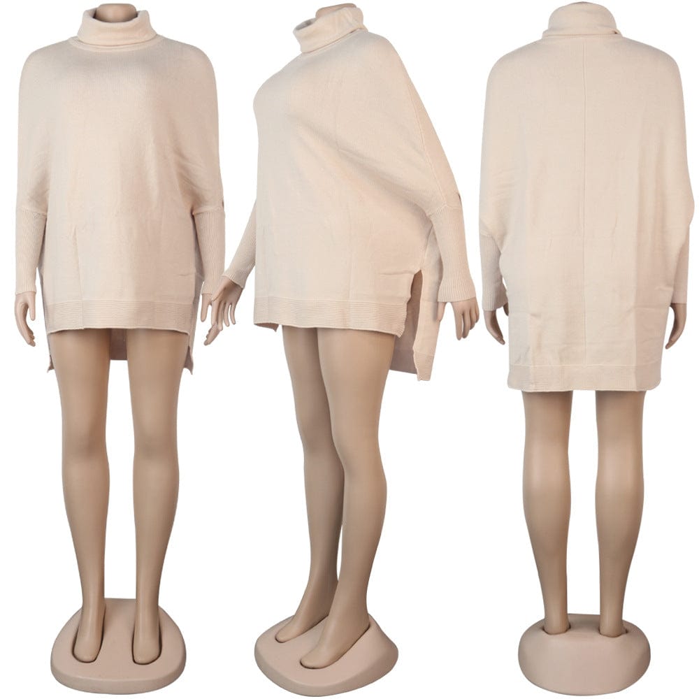 Z11588 Fashion Turtleneck top Casual women fall long sleeve winter knit Flannel sweater
