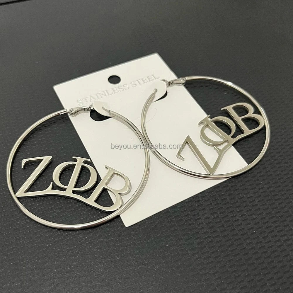 ZETA Phi Beta Sorority Blue White Beads Leaf Rhinestone Metal Women Brooch Pin for Gift