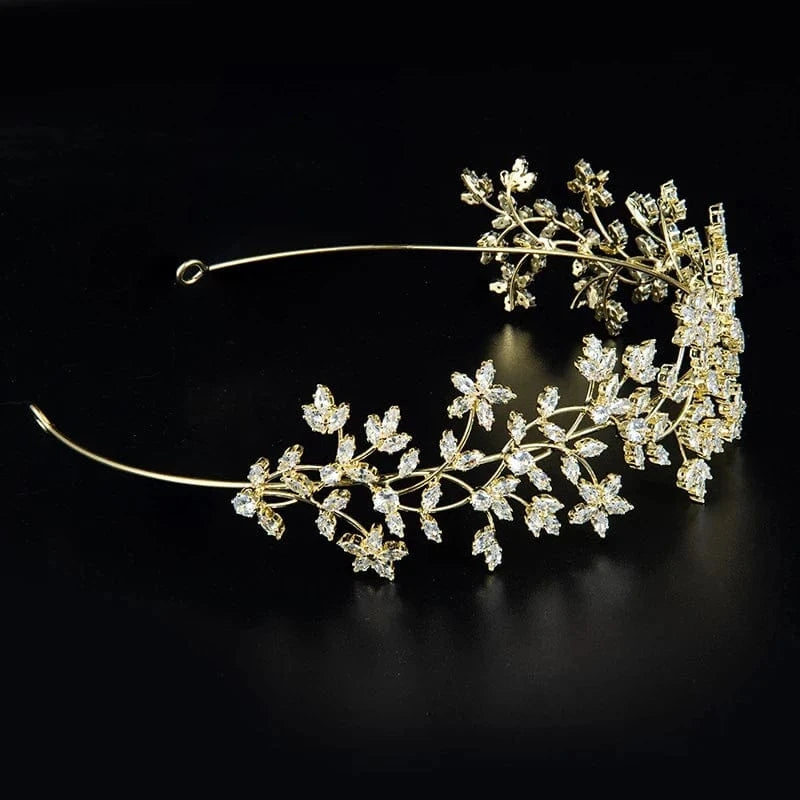 Zircon Wedding Crown Party custom headbands for Women Girls Treasure Crystal Handmade Crystal Hairbands Hair Accessories