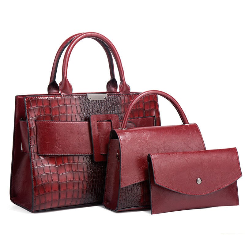 ZM599 -Red wine Wholesale Women bag Fashion Women Shopping Tote Shoulder bag Waterproof Handbag
