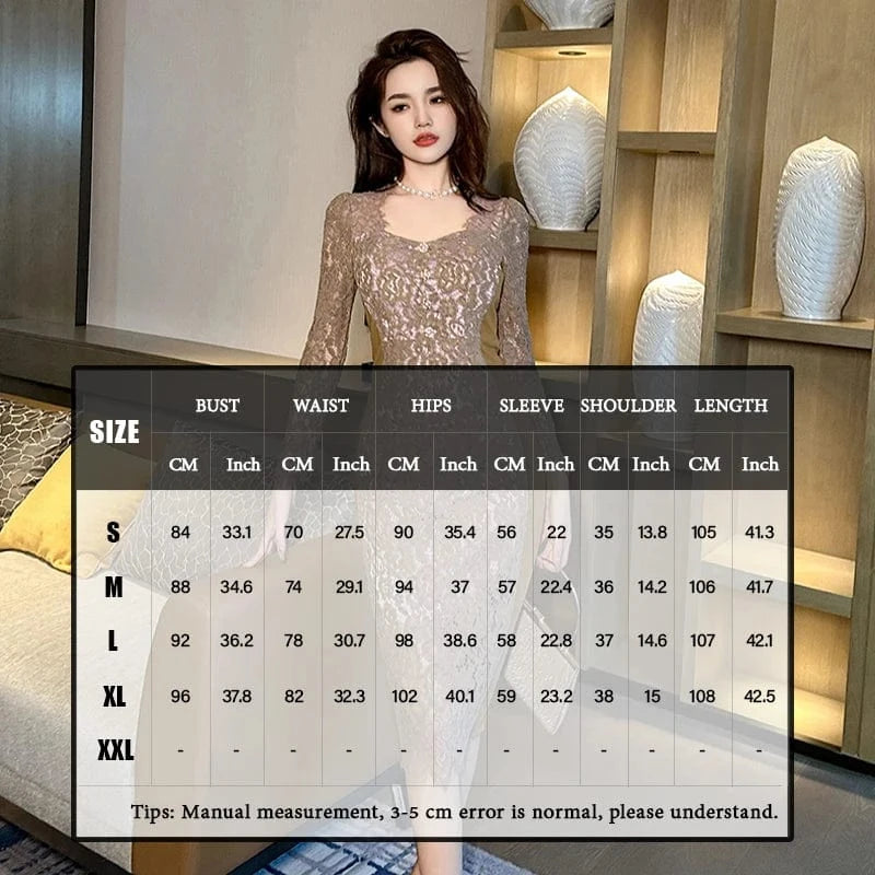 ZYHT 20943 China Dress Manufacturer Full Sleeve Double Layered Green Patchwork Long Lace Dresses Women Elegant