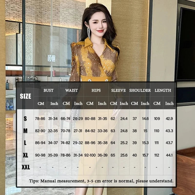 ZYHT 30753 2024 Spring New Products Elegant Casual Wear Business Dress OL Style Puff Sleeve Career Midi Dress