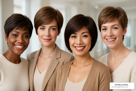 Short Human Hair Wigs for Instant Style and Confidence - SN Wigs & More