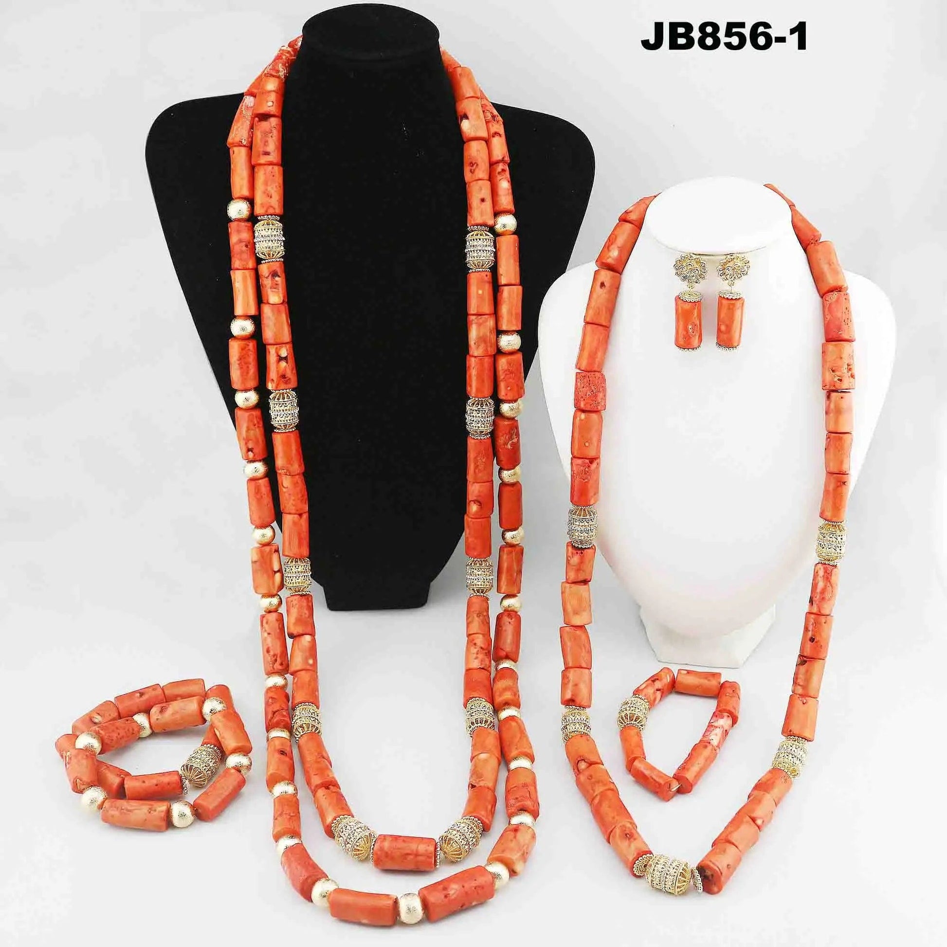 1 Nigerian popular bridal african wedding coral beads jewelry set fashion necklace jewelry set for women