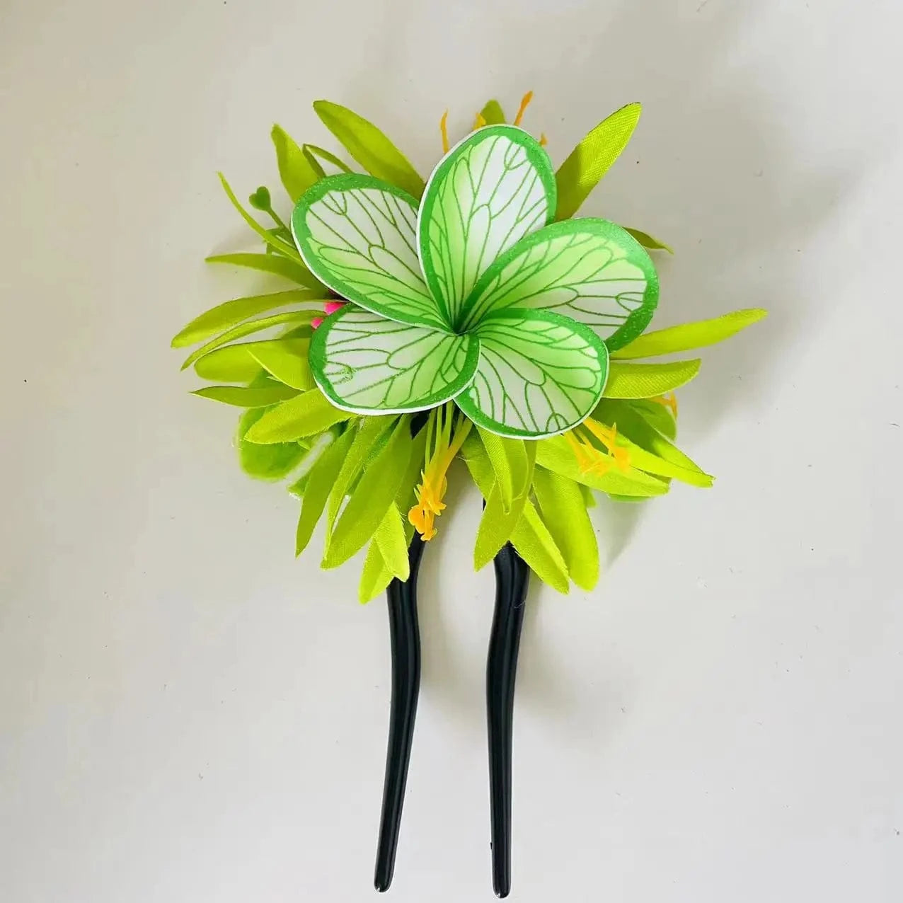 1 Spider lily Plumerias hair pick Foam flower Artificial Island tiara frangipanis hibiscuss ear hair accessories dance