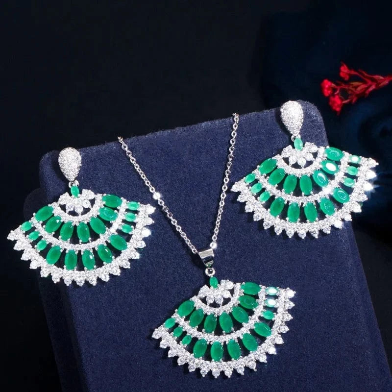 1 Wholesale womens fine jewelry hot sell Bling Iced Out Diamond Women Engagement Wedding Bridal Jewelry Sets