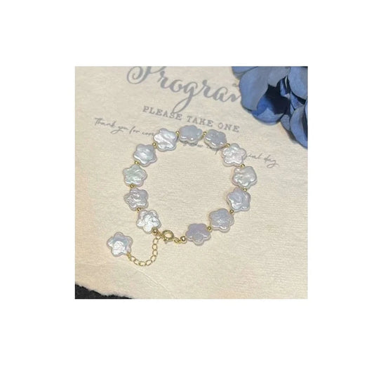 10.5-11mm & Freshwater Pearl / 16cm / As pictures Innovative 12mm Plum Blossom Baroque Freshwater Pearl Bracelet