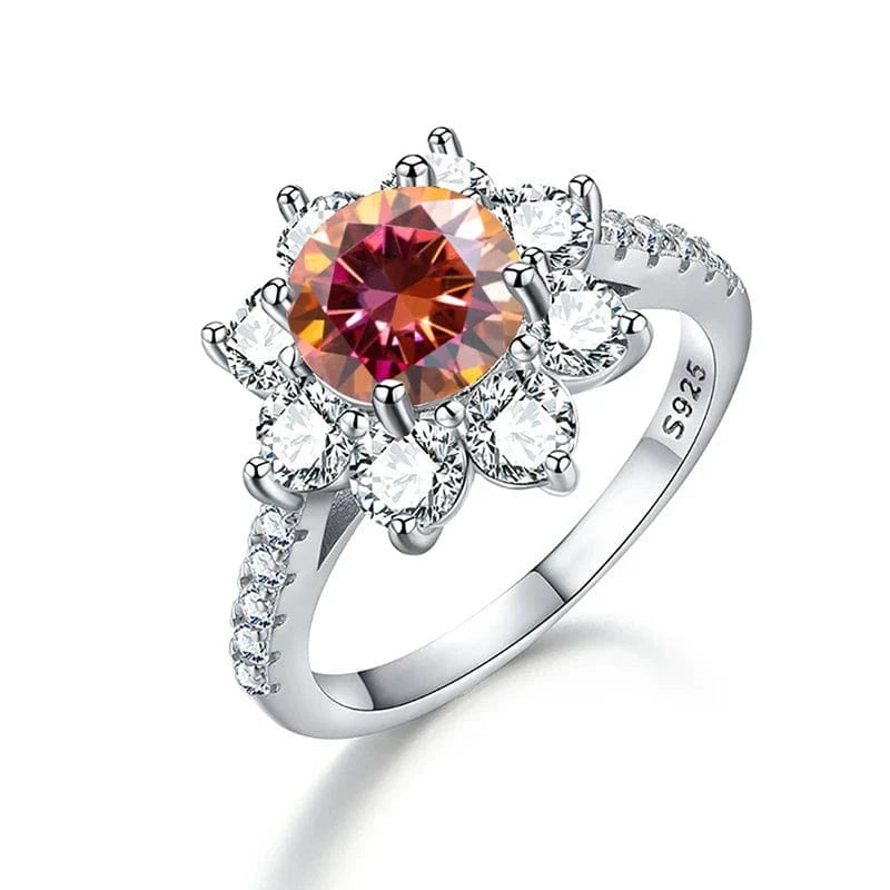 10 / D0006B1A9A-1ct 925 Sterling Silver Unusual Halo Zirconia Flower Shape Luxury Diamond Moissanite Rings 1 2 Carat For Women Wedding fine jewelry