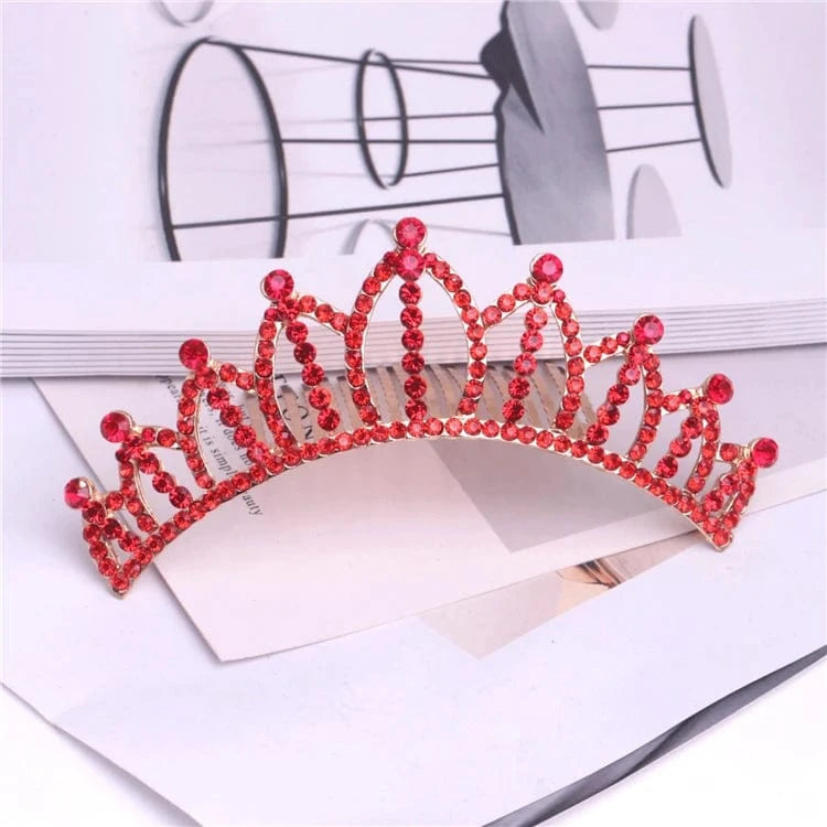 10# Wholesale Fashion Bridal Wedding zircon Rhinestone Crowns Metal Tiaras For Women