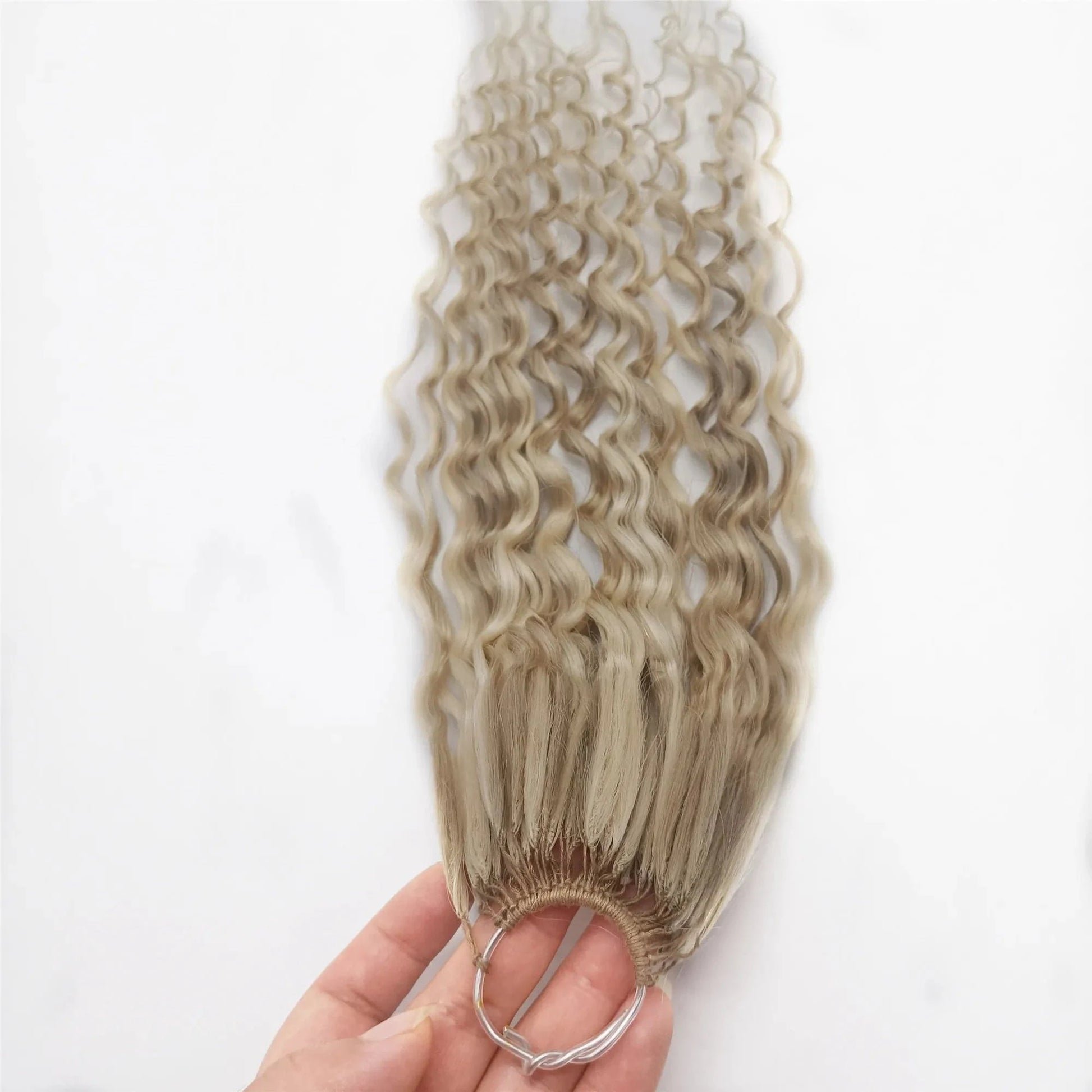 100% Chinese  Raw Cuticle Aligned piano colour Afro Kinky Curly  Deep Curly twins Feathers Line Hair Extensions Curling