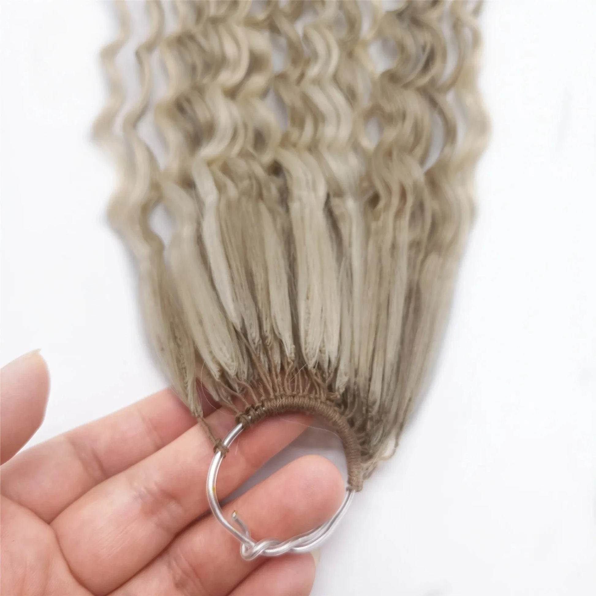100% Chinese  Raw Cuticle Aligned piano colour Afro Kinky Curly  Deep Curly twins Feathers Line Hair Extensions Curling