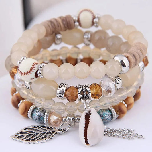 100+ COLORS New Arrival Bohemia Multicolor Beads  Bracelet Set Gifts Crystal Jewelry f