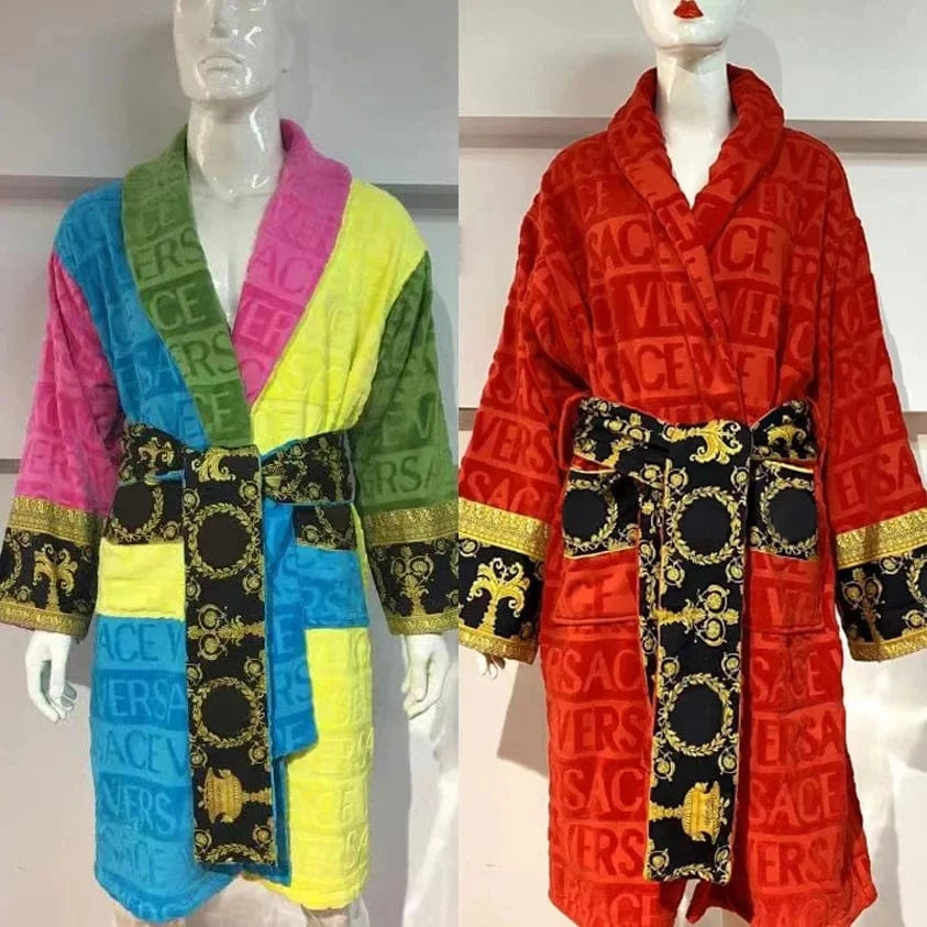 100% Cotton Solid Color Towel Shawl Bathrobe Fashion New Hot Selling Men's Women's Nightwear Bathrobe Sexy Lingerie 2 Orders