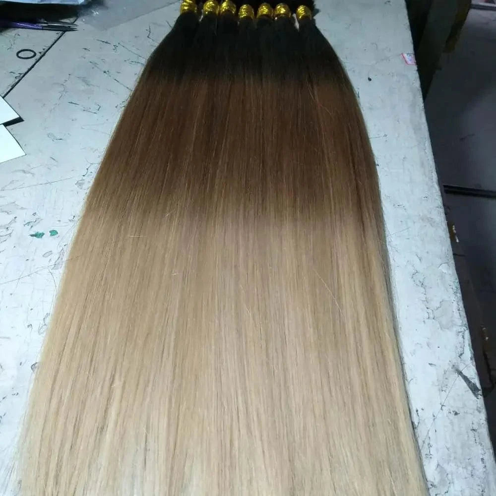 100% unprocessed european russian virgin remy human hair extension/bulk