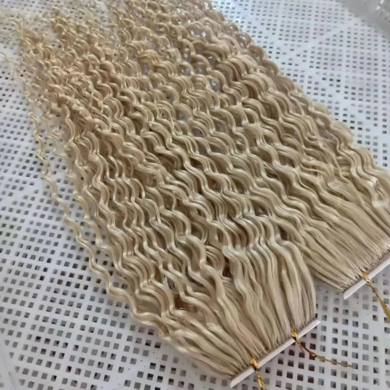 100% virgin remy human Hair  0.6g/0.8g/1g/strand blonde color 22inch long Feather Hair Extensions U/I/V/Nano Tip Hair Extension