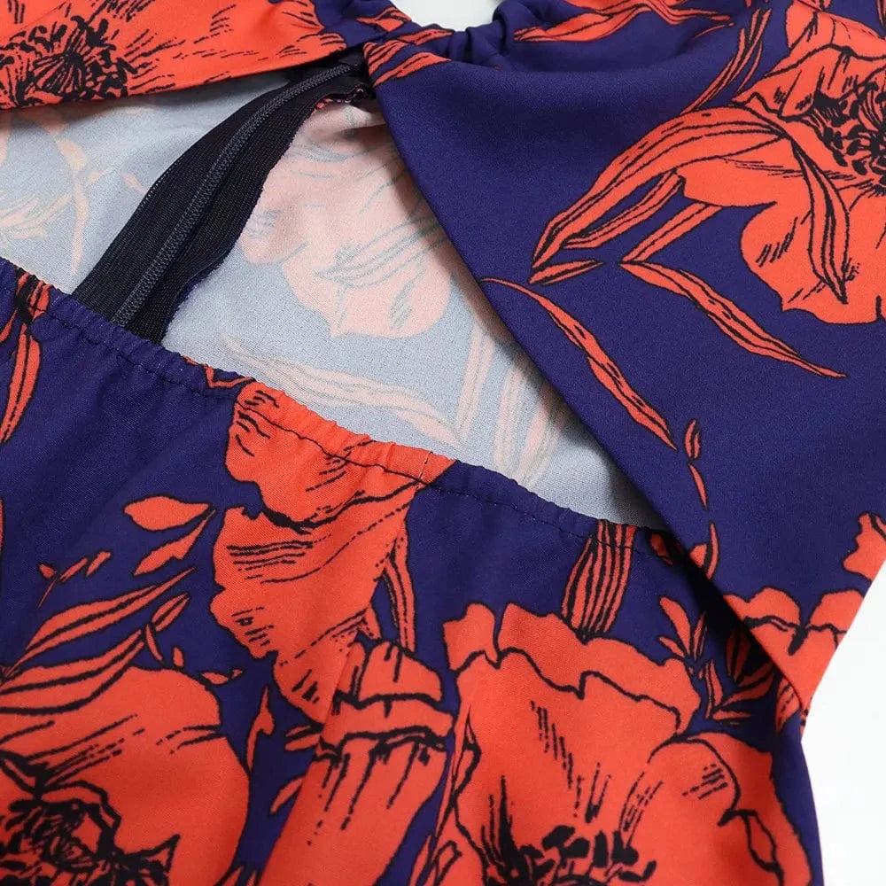10354 2024 New Arrivals Elegant Women Dresses Floral Casual Dress Custom Clothing Korean Clothes Dress