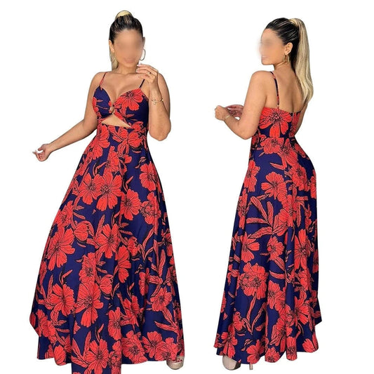10354 2024 New Arrivals Elegant Women Dresses Floral Casual Dress Custom Clothing Korean Clothes Dress