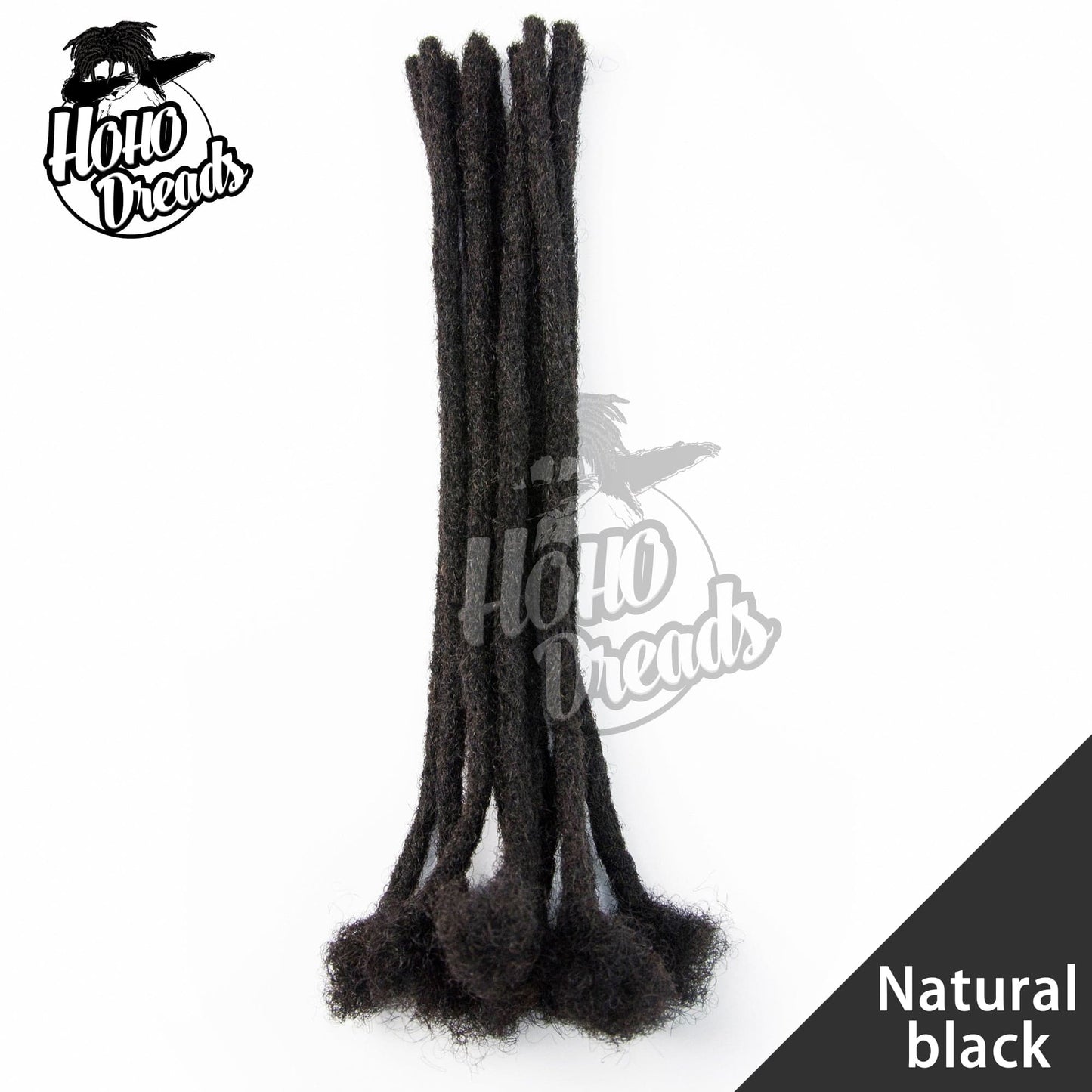 12"/0.4cm / Natural black 360 dread locks wig bonnet de piscine dread locks xxl hoho dread locks 100% human hair