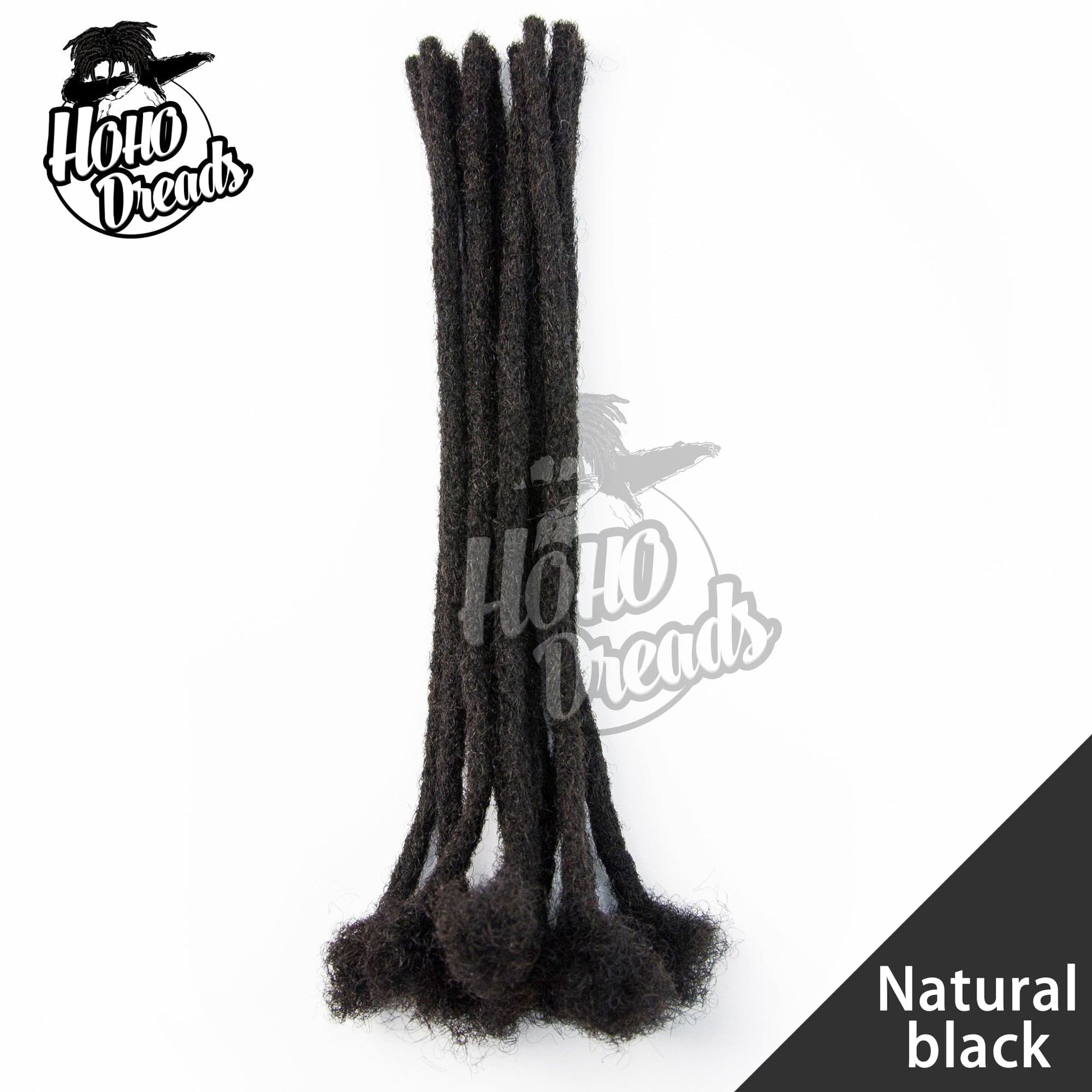12"/0.4cm / Natural black 360 dread locks wig bonnet de piscine dread locks xxl hoho dread locks 100% human hair