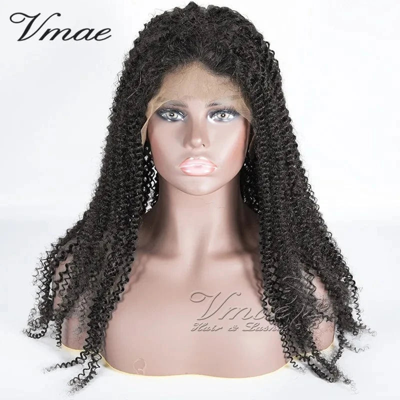12 Inches / 4A 5*5 lace wig VMAE INDIAN Unprocessed Virgin Raw Coarse Kinky Straight Curly 5*5 HD Lace Frontal Human Hair Wig Lace Front Wigs for Black Wome