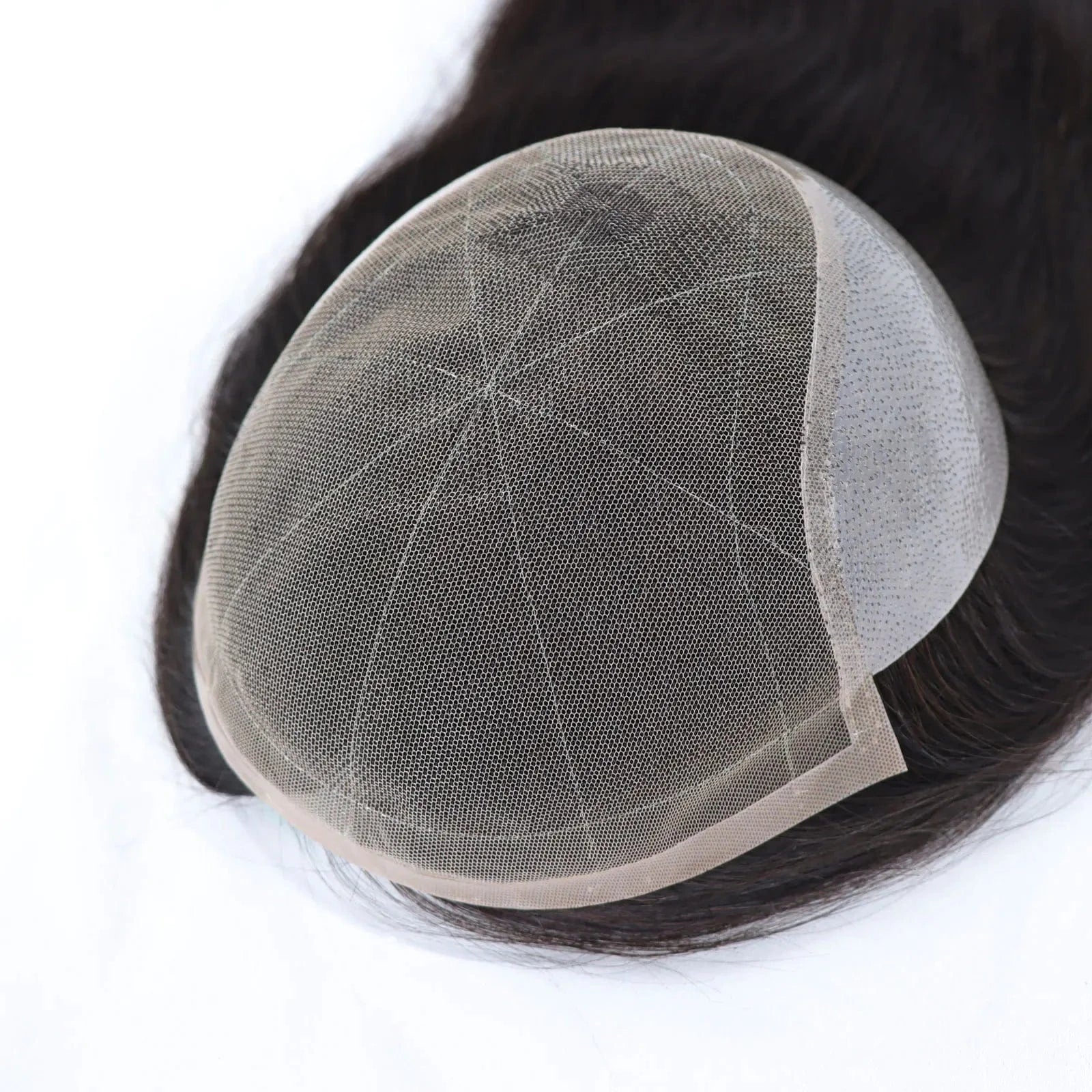 12 Inches Men Toupee Full Lace Base Cap Natural Human Hair Man Wig 3# Dark Brown Male Hair Replacement System
