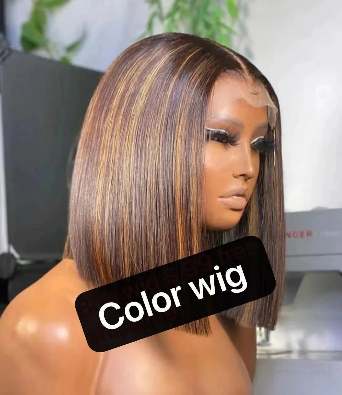 12A Grade High Quality bob color wig curly lace frontal closure blonde bob glueless human hair wigs burmese curly