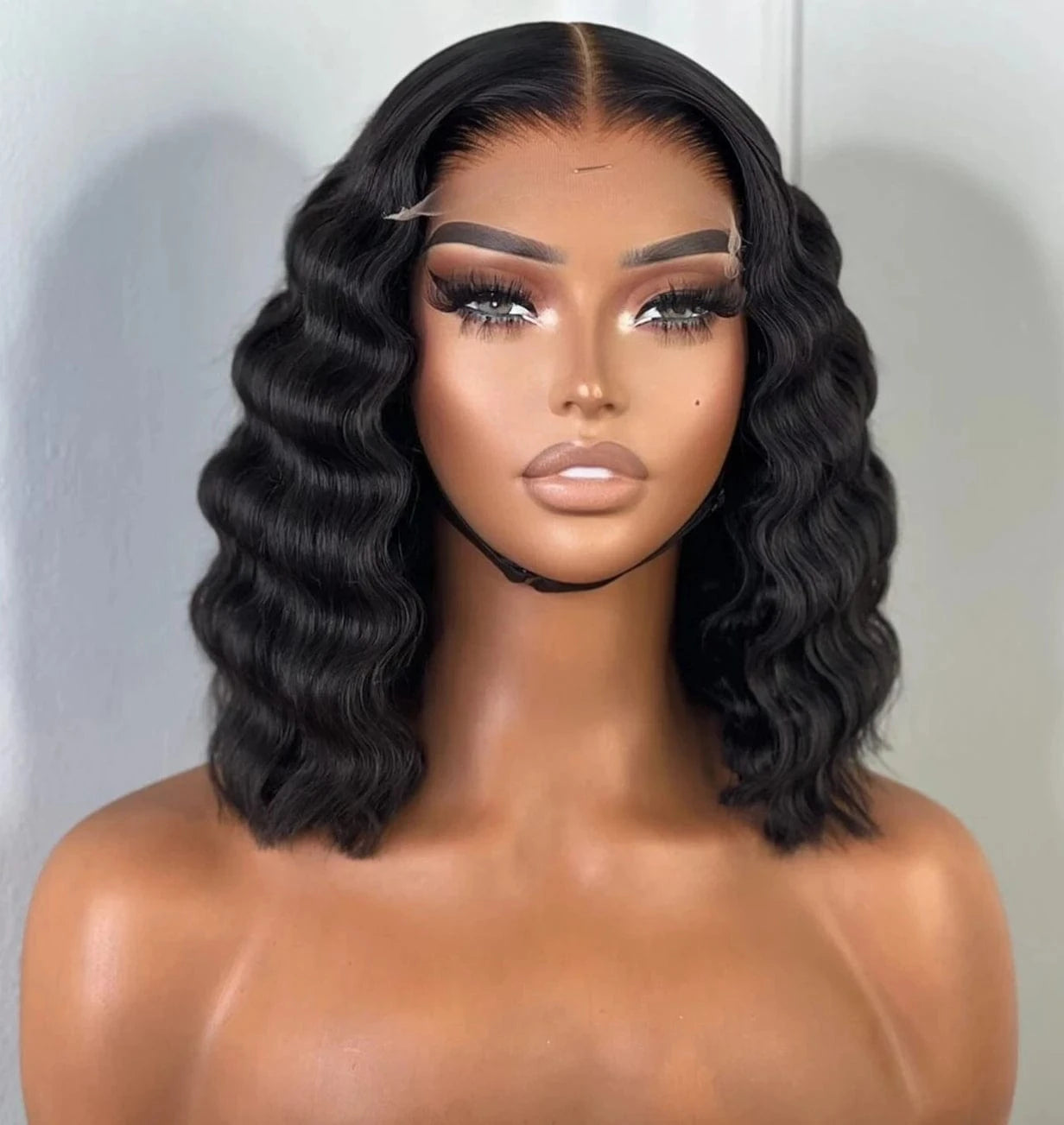 12A Grade High Quality bob color wig curly lace frontal closure blonde bob glueless human hair wigs burmese curly
