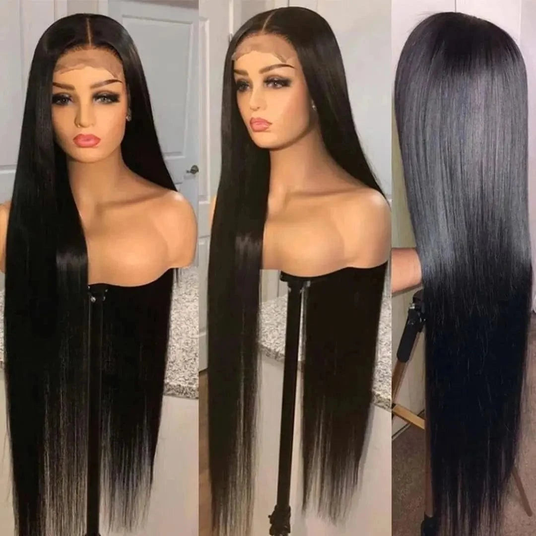 12a Raw Indian Hair Hd Lace Frontal Wig Brazilian Virgin Swiss Lace Closure Front Bone Straight Human Hair Wigs For Black Women