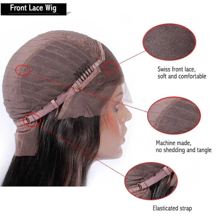 13x4 13x6 HD Lace Frontal Wig For Black Women, Bone Straight Human Hair Wig, 30 Inch Straight Hair Wigs