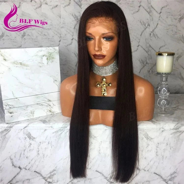 13x4 13x6 HD Lace Frontal Wig For Black Women, Bone Straight Human Hair Wig, 30 Inch Straight Hair Wigs