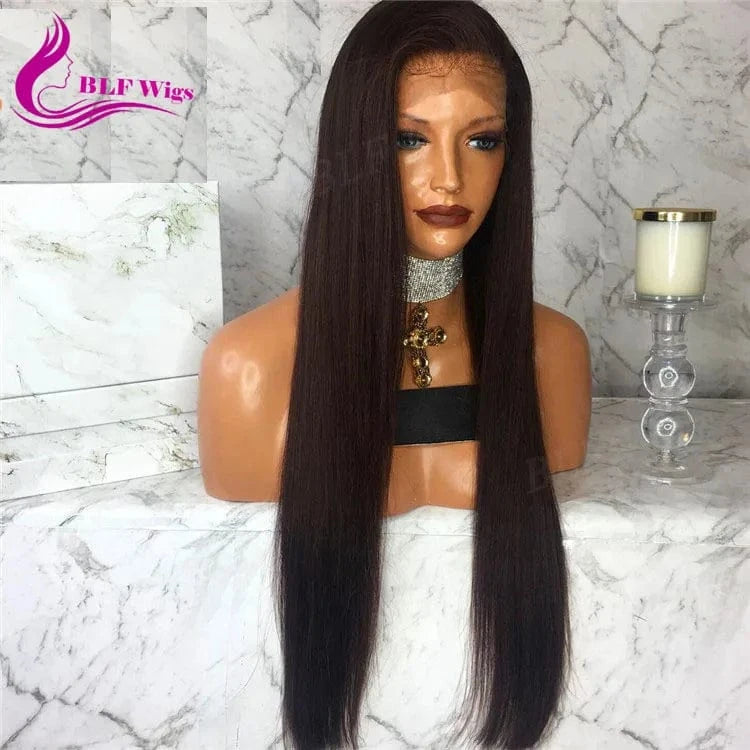 13x4 13x6 HD Lace Frontal Wig For Black Women, Bone Straight Human Hair Wig, 30 Inch Straight Hair Wigs