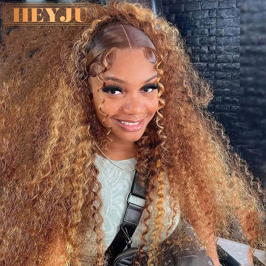 13x4 Frontal Wig / 28inches / 200 Density|United States Highlight Wig Human Hair Ombre HD Lace Wig 13x6 Human Hair Deep Wave Frontal Wig Brazilian 13x4 Water Wave Curly Wigs For Women