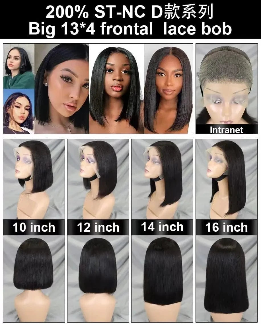 13x4 ST / 12 Inches DKL Wholesale Factory Price Pixie Wig 13x4 Human Hair Lace Front 4x4 Short Wigs For Black Woman