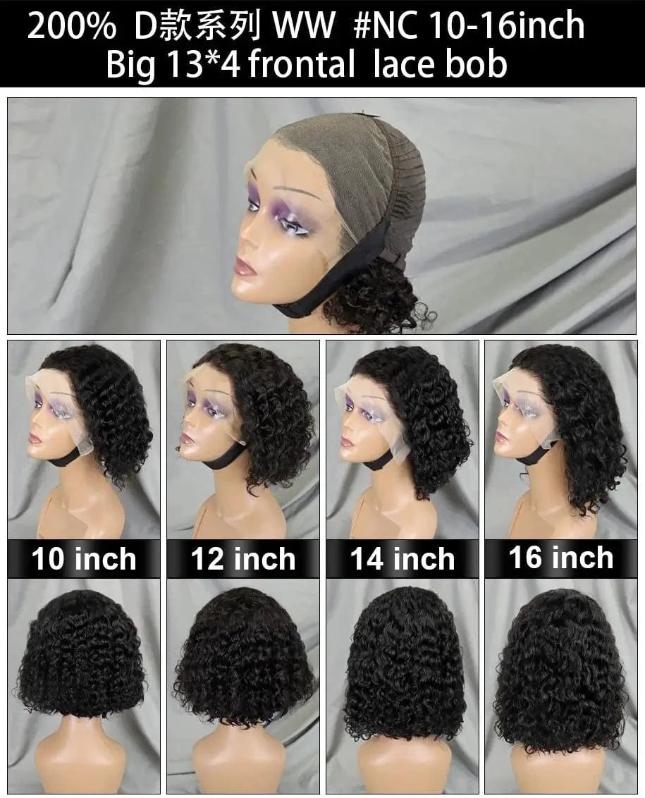 13x4 WW / 16 Inches DKL Wholesale Factory Price Pixie Wig 13x4 Human Hair Lace Front 4x4 Short Wigs For Black Woman
