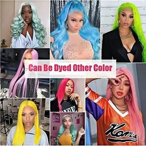 13x6 Lace Front Wig Human Hair Blonde Wigs for Women 613 HD Transparent Lace Frontal Wigs Human Hair Pre Plucked with Baby Hair