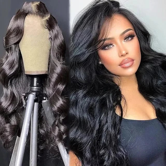 13x6 Straight Lace Front Wigs Human Hair HD Transparent Lace Frontal Human Hair Wigs for Women Glueless Wigs