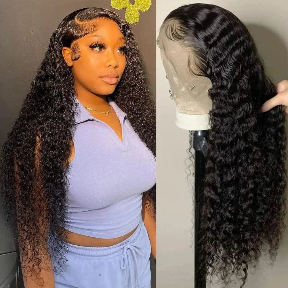 13x6 Straight Lace Front Wigs Human Hair HD Transparent Lace Frontal Human Hair Wigs for Women Glueless Wigs