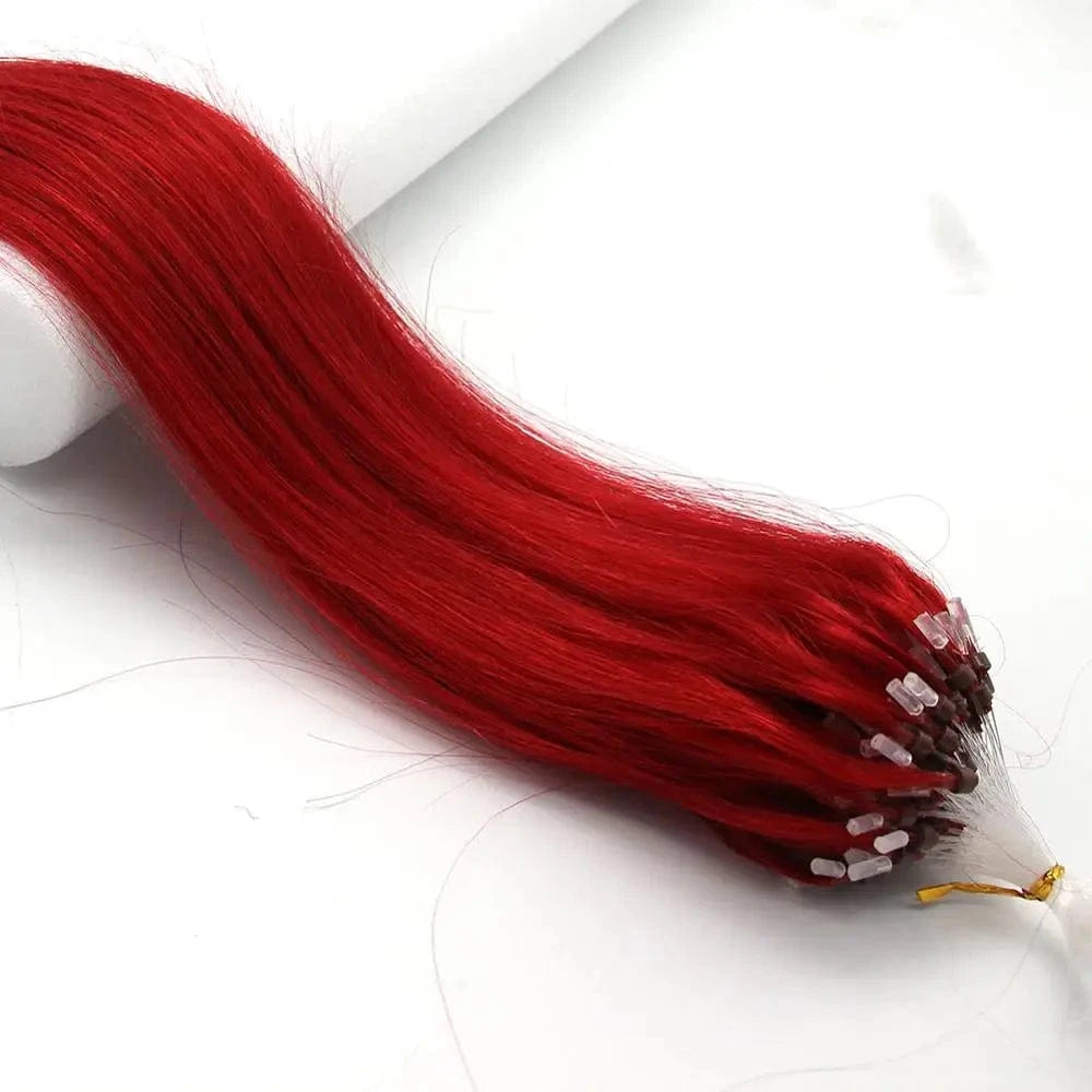 14-26inch 100s Easy Loop/Micro Ring Beads Remy Human Hair Extensions Ombre Hair Straight In stock dropship
