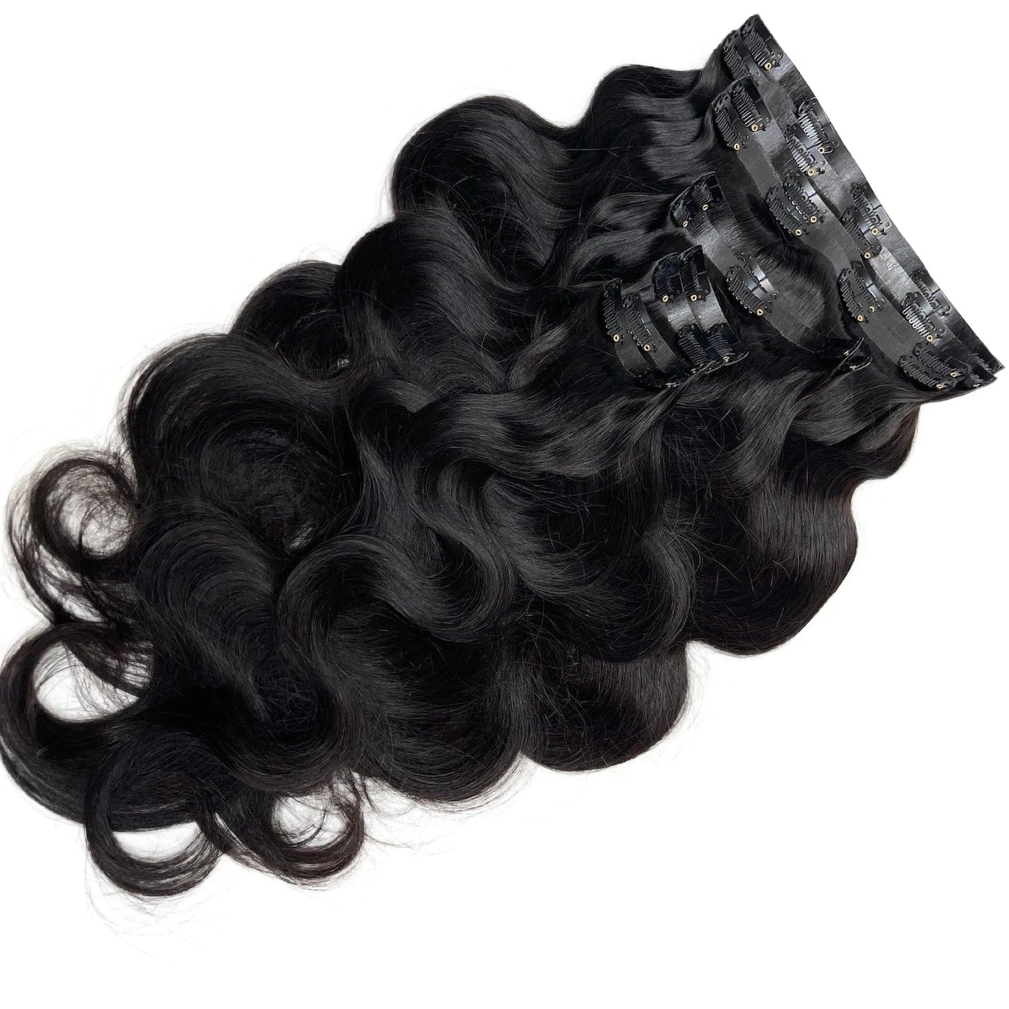 14 Inches / body wave 100g VMAE Cuticle Aligned Remy Raw Hair For Black Women Clip Ins Afro Kinky Curly Human Hair Seamless Clip In Hair Extensions